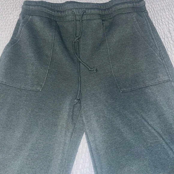 Double Zero Green Sweatpants & Matching Sweatshirt Soft Cotton Blend - Picture 7 of 9